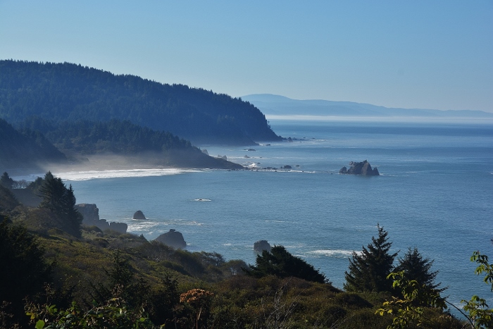 the coastline looking south